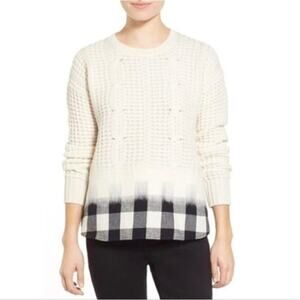 Madewell Wintermix Cable Knit Wool Sweater
